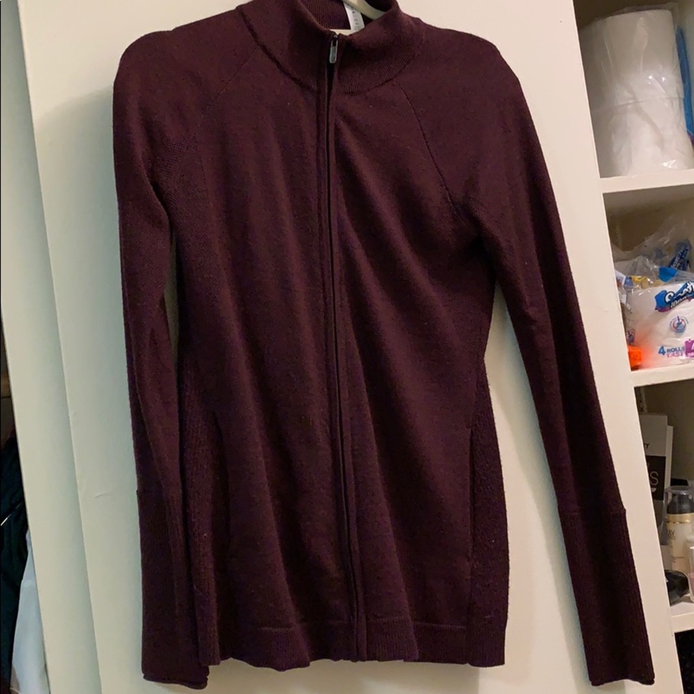 Lululemon knit sweater jacket in purple